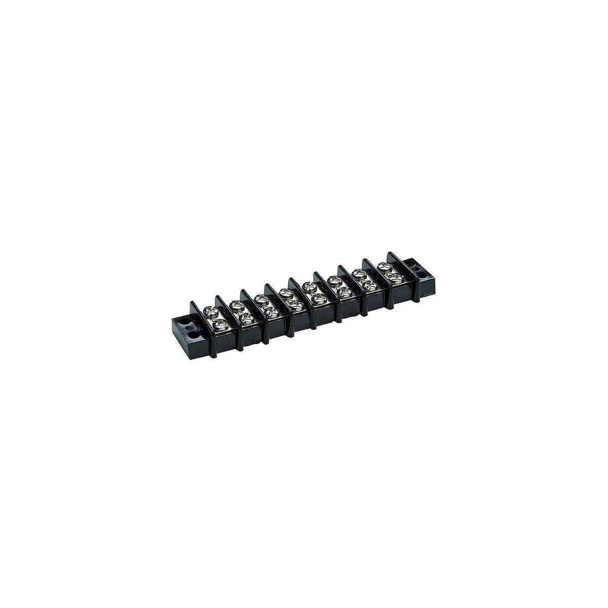 Terminal Block, 8-Gang, Brass Clips & Contacts