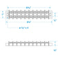 Terminal Block, 10-Gang, Nickel Plated Brass Terminals