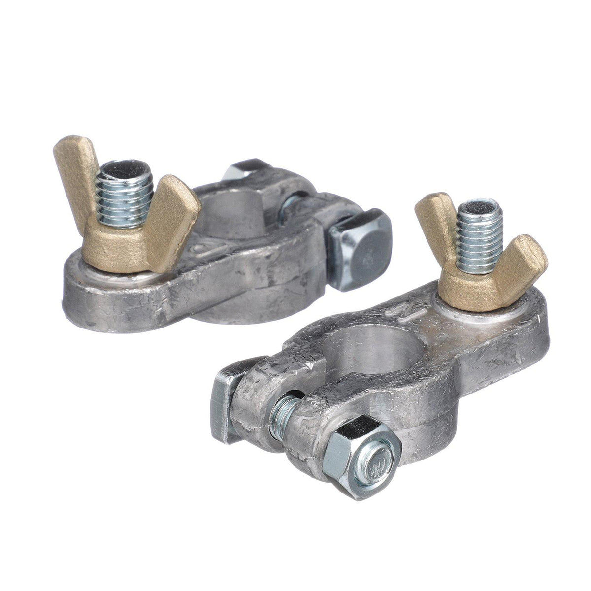 Boat Battery Terminal Set w/ Wing Nuts, Incl. Positive & Negative Terminals, 2/PK