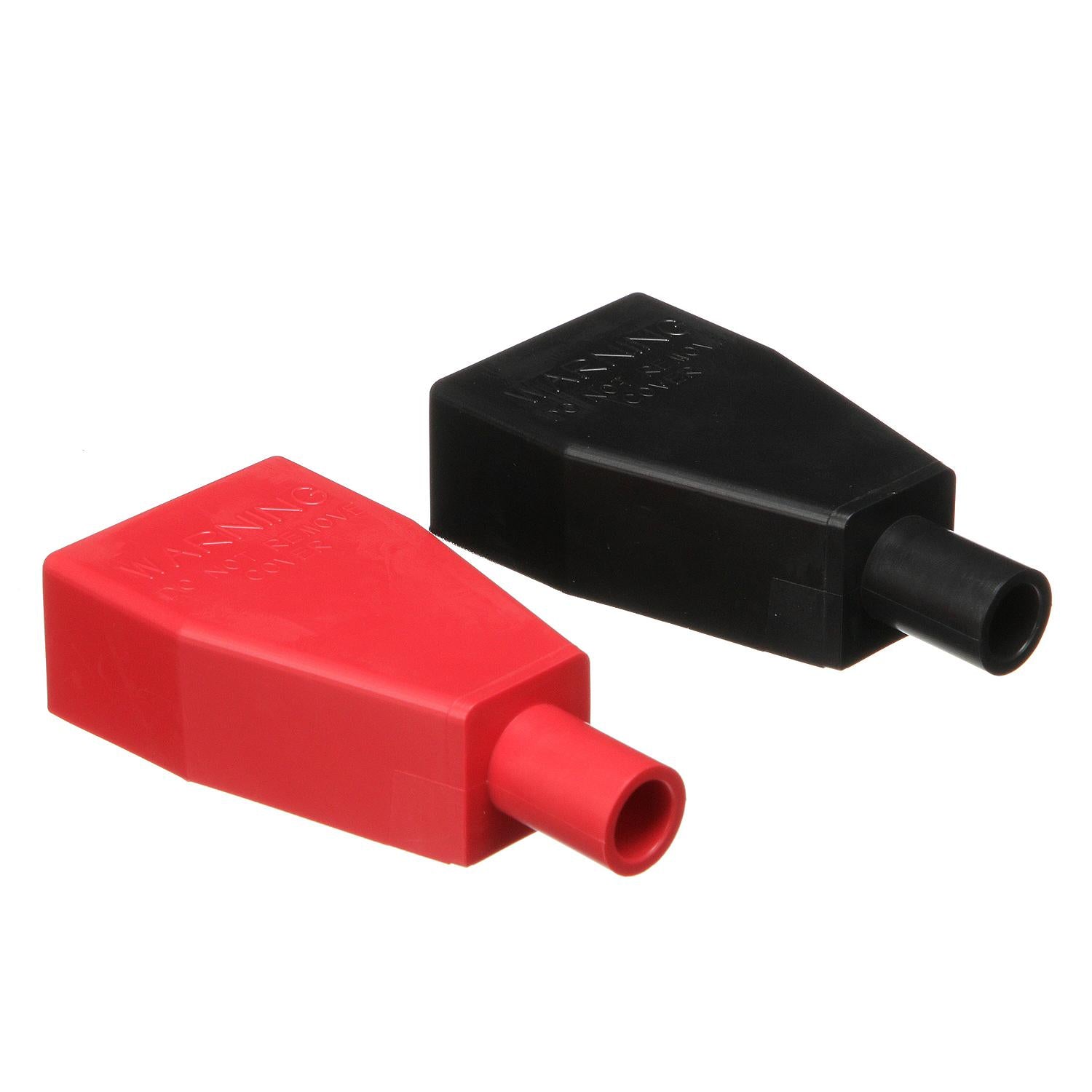 Battery Terminal Covers, Fits 4 & 6 Gauge Cable & Terminals w/o Wing Nut, 2/PK