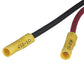 Trolling Motor Plug, Straight, Male, Motor Side, 6 in. Lead Wires