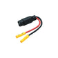 Trolling Motor Plug, Straight Female, Motor Side, 6 in. Lead Wires