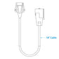 7-Way Round to 5-Way Flat Cable Adapter w/ 18 in Cable