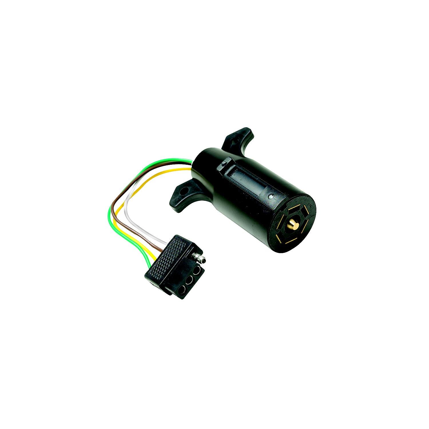 7-Way Round to 4-Way Flat Cable Adapter w/ 18 in Cable