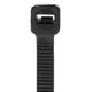 Cable Ties, 11in Long, 50 lbs Max Load, Black, Pack of 500, 500/PK