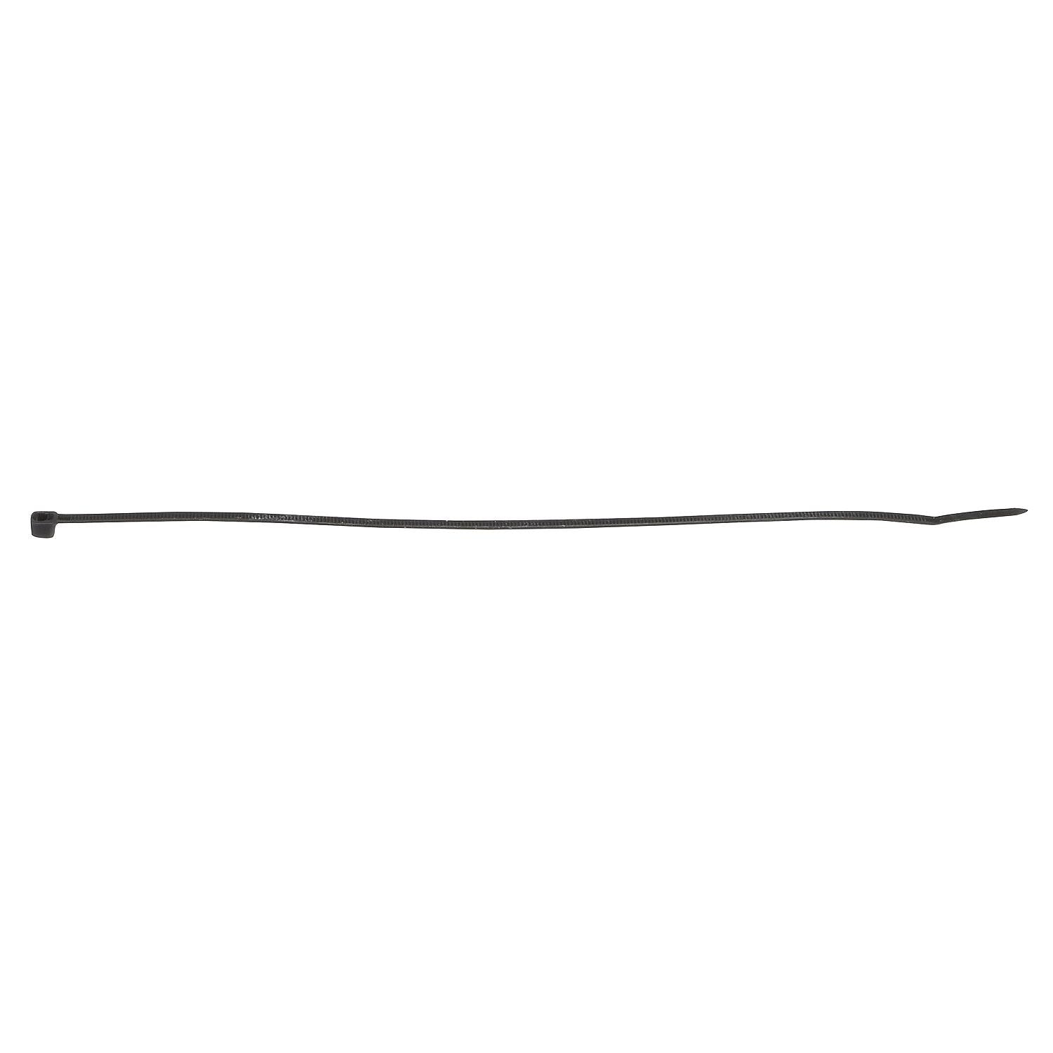 Cable Ties, 11in Long, 50 lbs Max Load, Black, Pack of 500, 500/PK