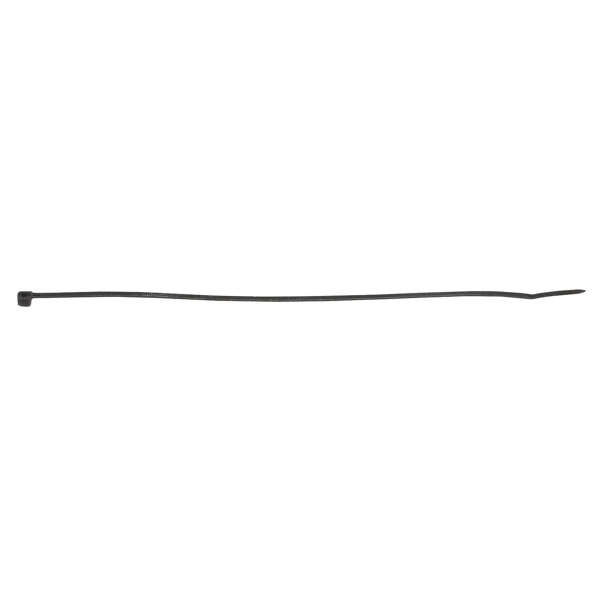 Cable Ties, 11in Long, 50 lbs Max Load, Black, Pack of 500, 500/PK