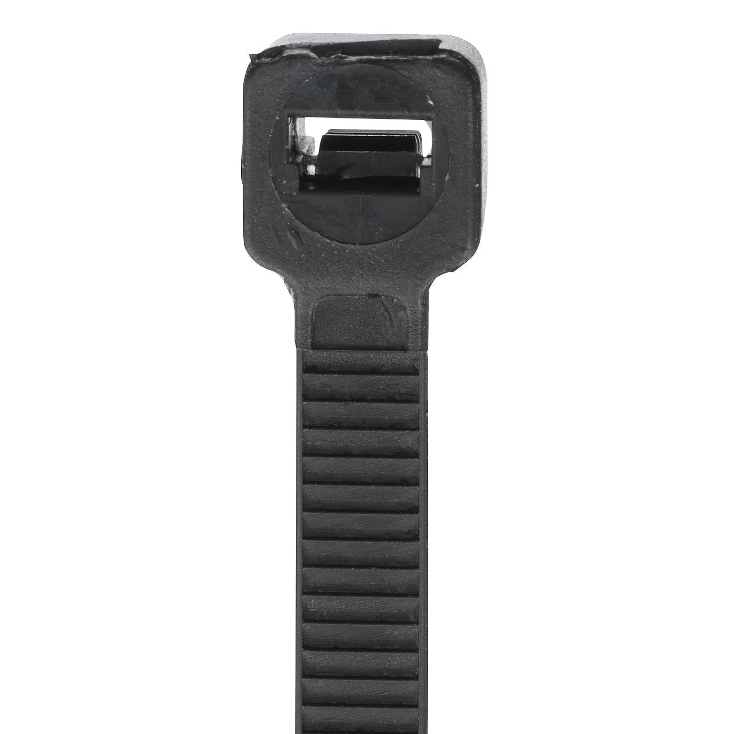 Cable Ties, 14in Long, 50 lbs Max Load, Black, Pack of 500, 500/PK