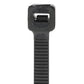 Cable Ties, 14in Long, 50 lbs Max Load, Black, Pack of 500, 500/PK