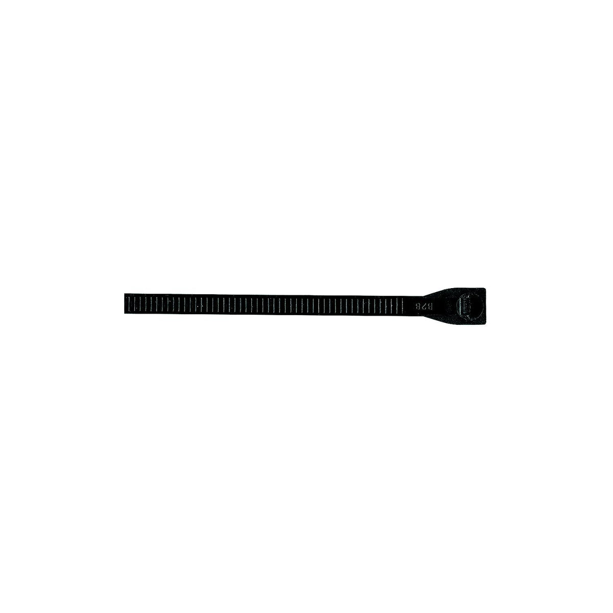 8in Nylon Standard Cable Tie, 25 Pcs. Black, 25/PK