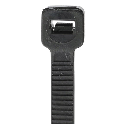 Cable Ties, 8in Long, 50 lbs Max Load, Black, Pack of 1,000, 1000/PK