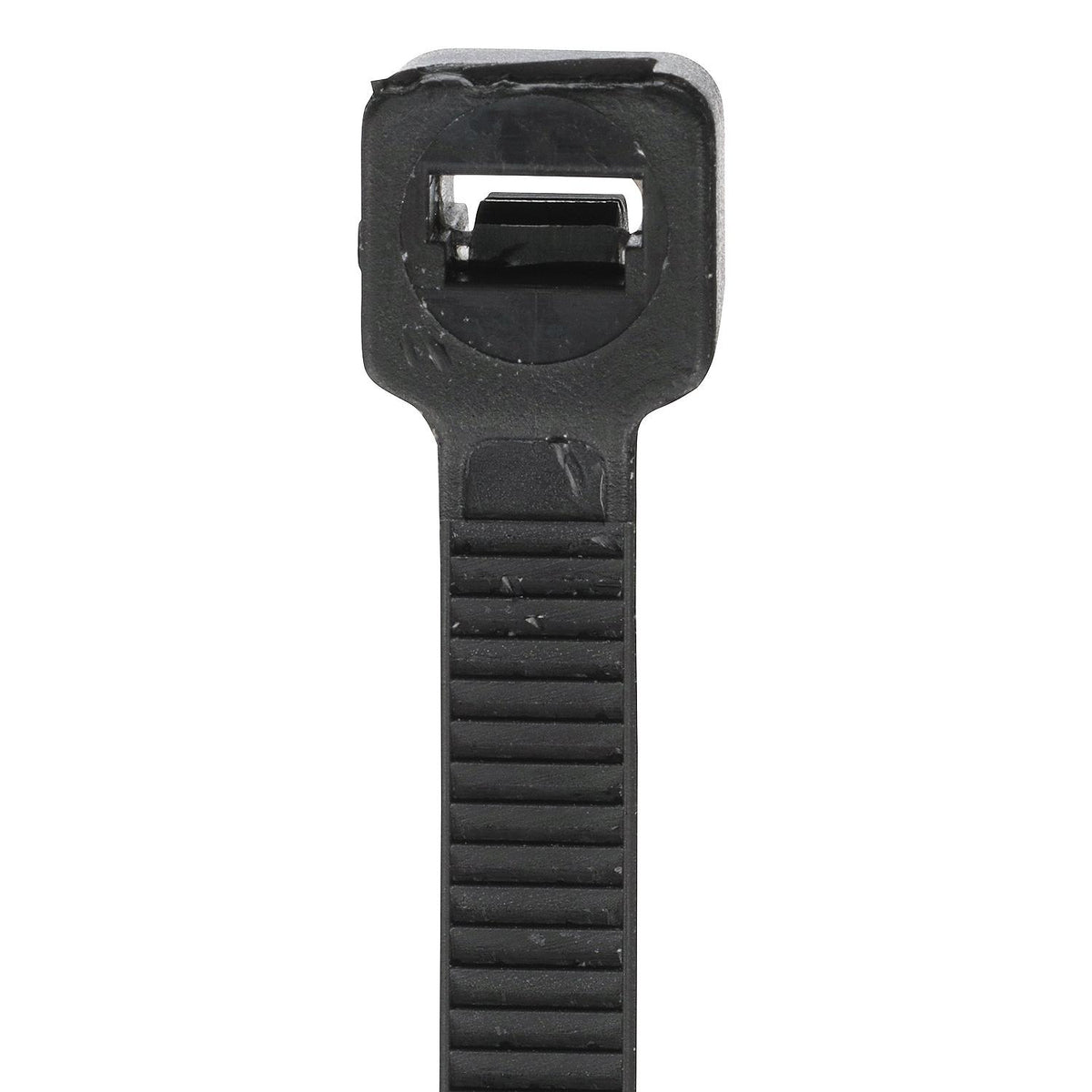 Cable Ties, 11in Long, 50 lbs Max Load, Black, Pack of 100, 100/PK