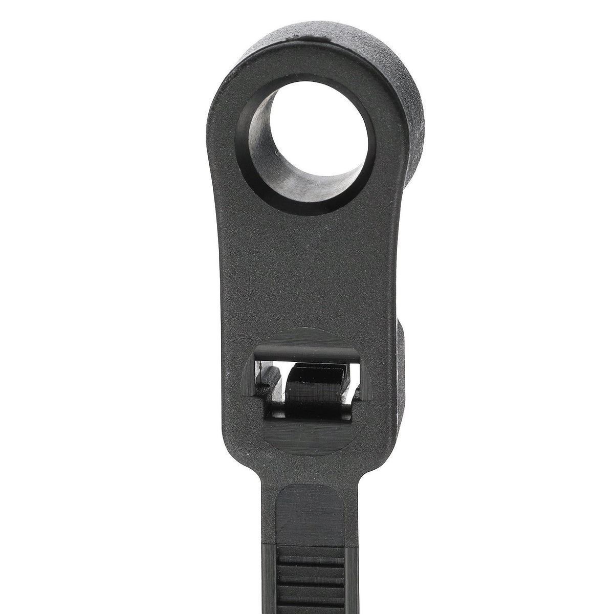 Cable Ties, 8in Long, Mounting Design, 50 lbs Max Load, Black, 1000/PK