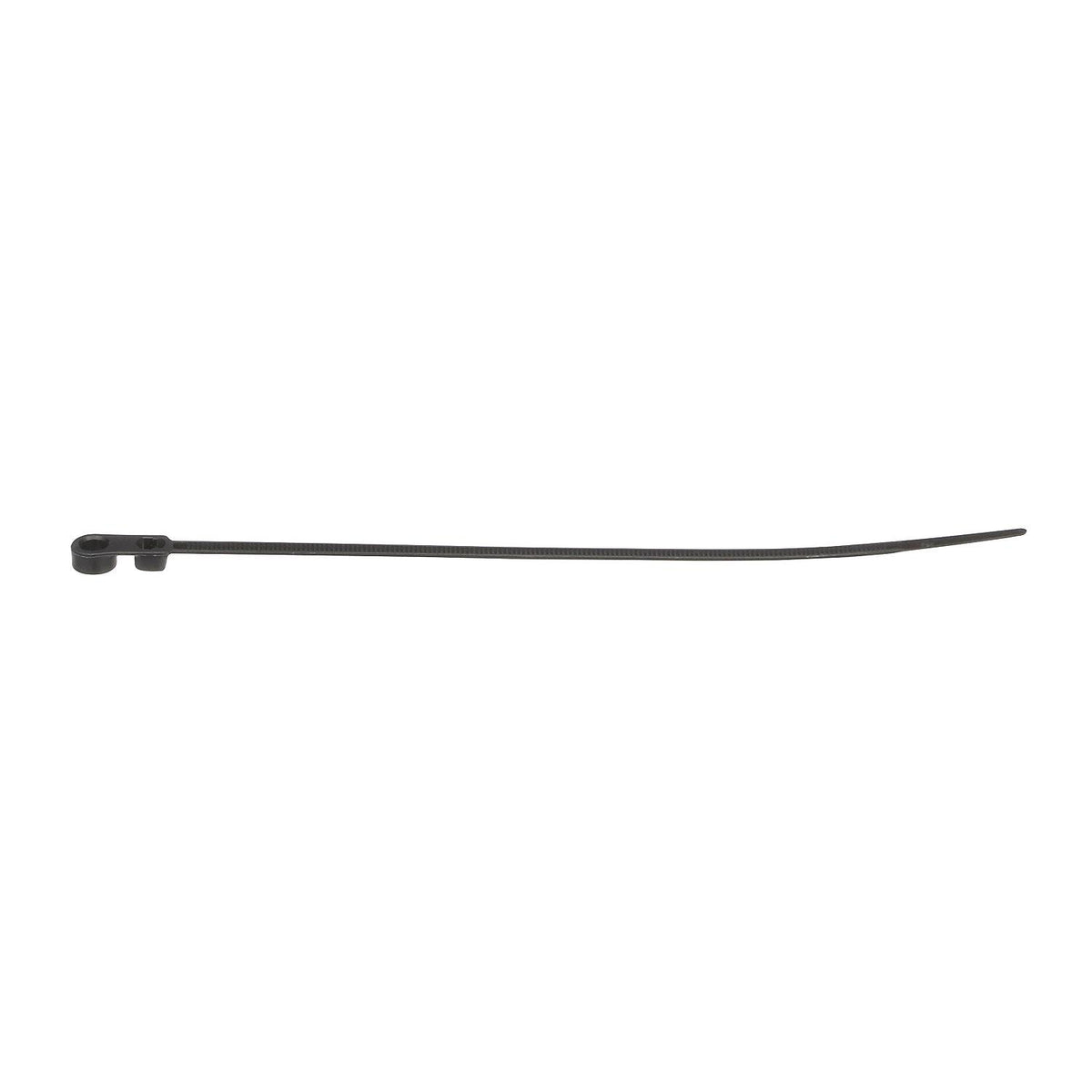 Cable Ties, 8in Long, Mounting Design, 50 lbs Max Load, Black, 1000/PK