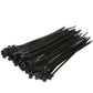 Cable Ties, 8in Long, Mounting Design, 50 lbs Max Load, Black, 1000/PK