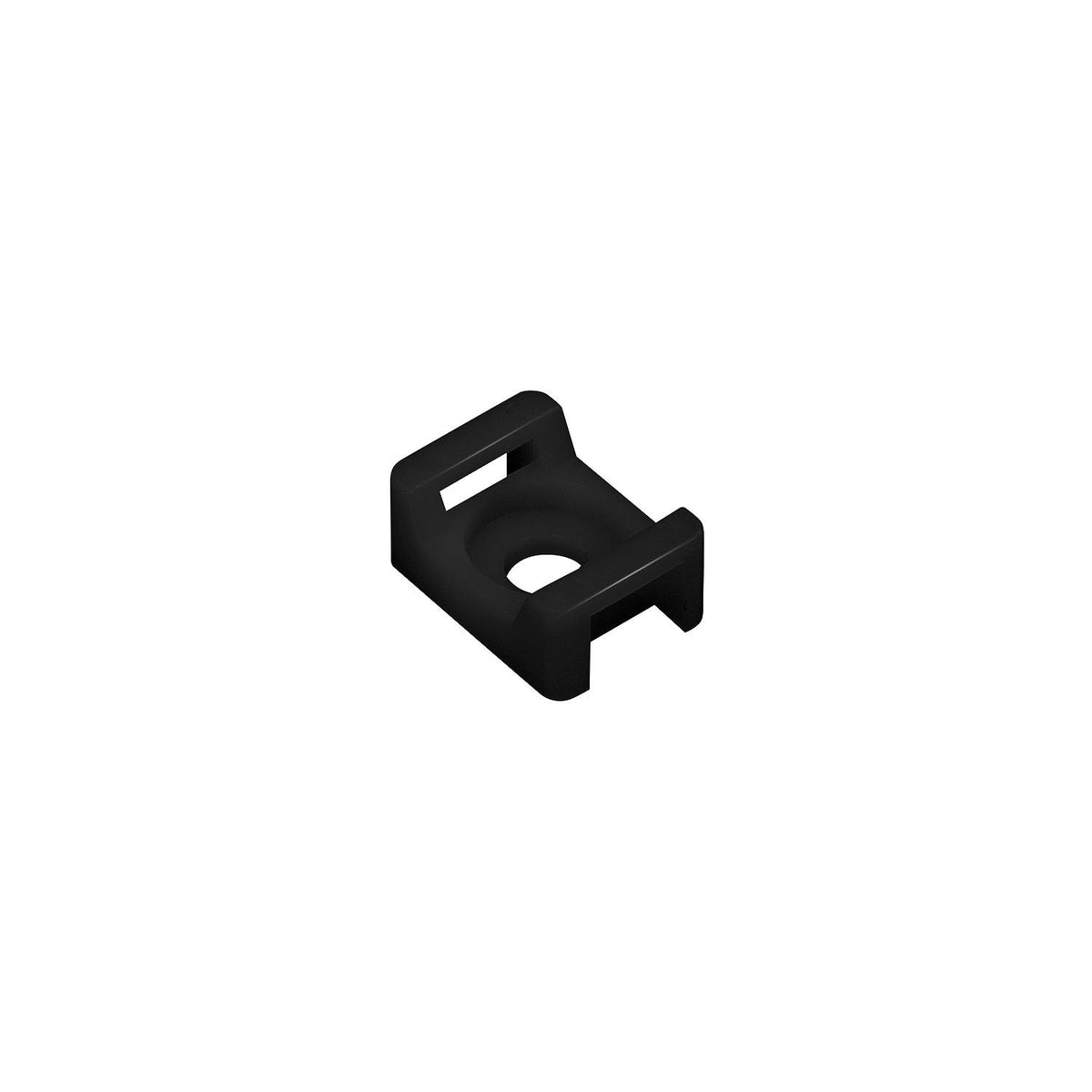 Saddle Mount, Black, #6 Fastener, 10/pk, 10/PK