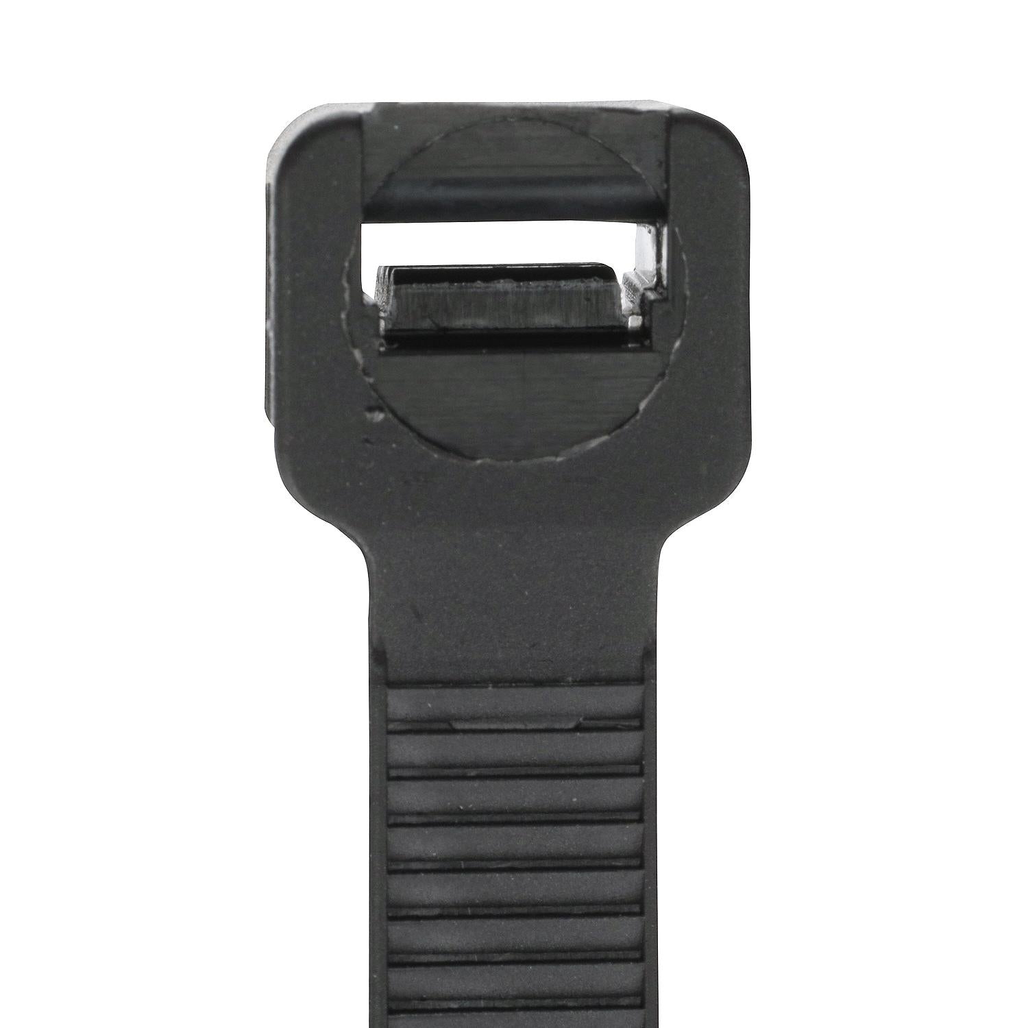 Cable Ties, 14in Long, 120 Lb. Max Load, Black, Pack of 100, 100/PK