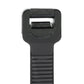Cable Ties, 14in Long, 120 Lb. Max Load, Black, Pack of 100, 100/PK
