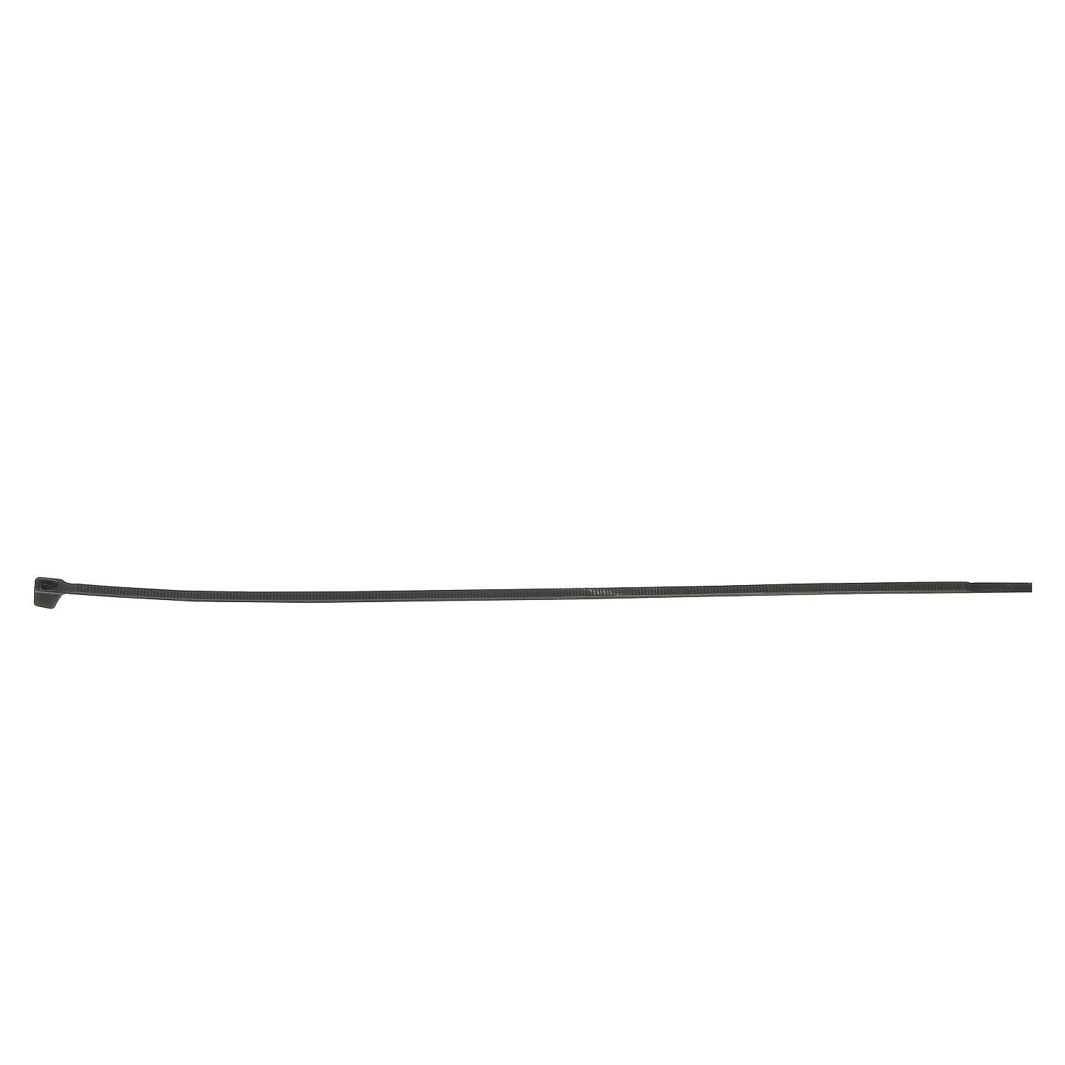 Cable Ties, 14in Long, 120 Lb. Max Load, Black, Pack of 100, 100/PK