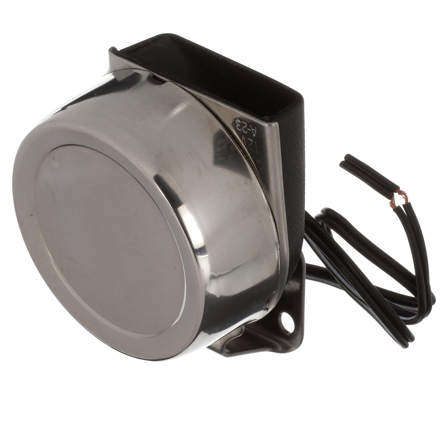 Compact Electric Horn w/ Stainless Steel Cover, Single, 12V, 8 Amp