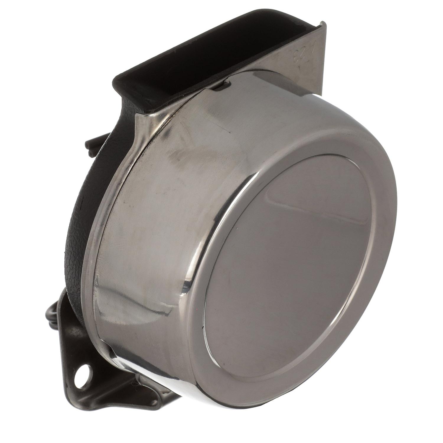 Compact Electric Horn w/ Stainless Steel Cover, Single, 12V, 8 Amp