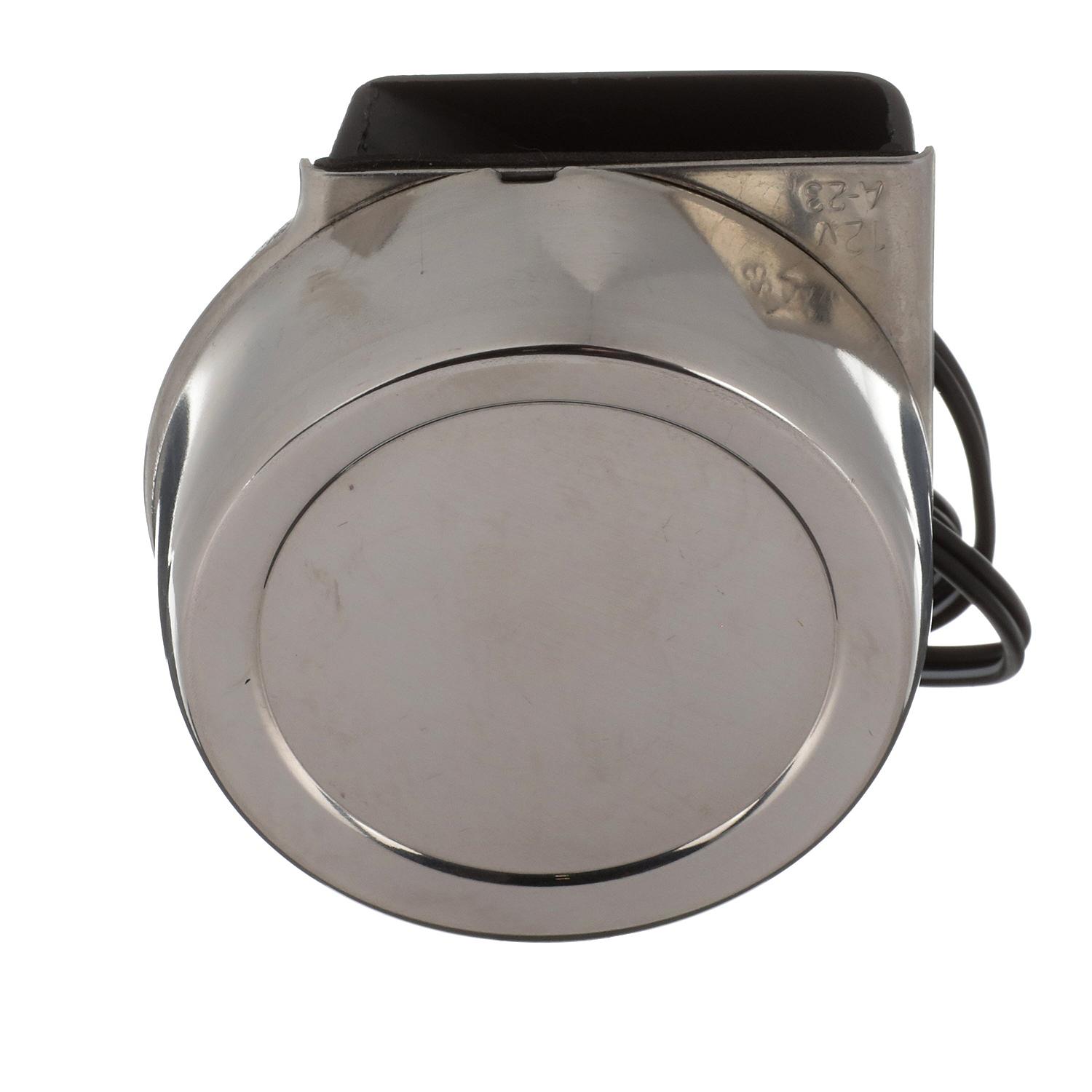 Compact Electric Horn w/ Stainless Steel Cover, Single, 12V, 8 Amp