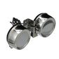 Compact Twin Electric Horns w/ Stainless Steel Covers, 12V, 8 Amp