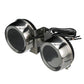 Compact Twin Electric Horns w/ Stainless Steel Covers, 12V, 8 Amp