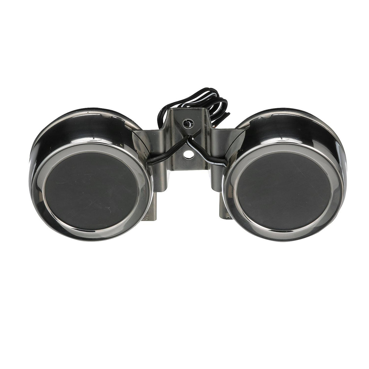 Compact Twin Electric Horns w/ Stainless Steel Covers, 12V, 8 Amp