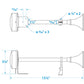 Trumpet Horn, 12v, 16-3/4in