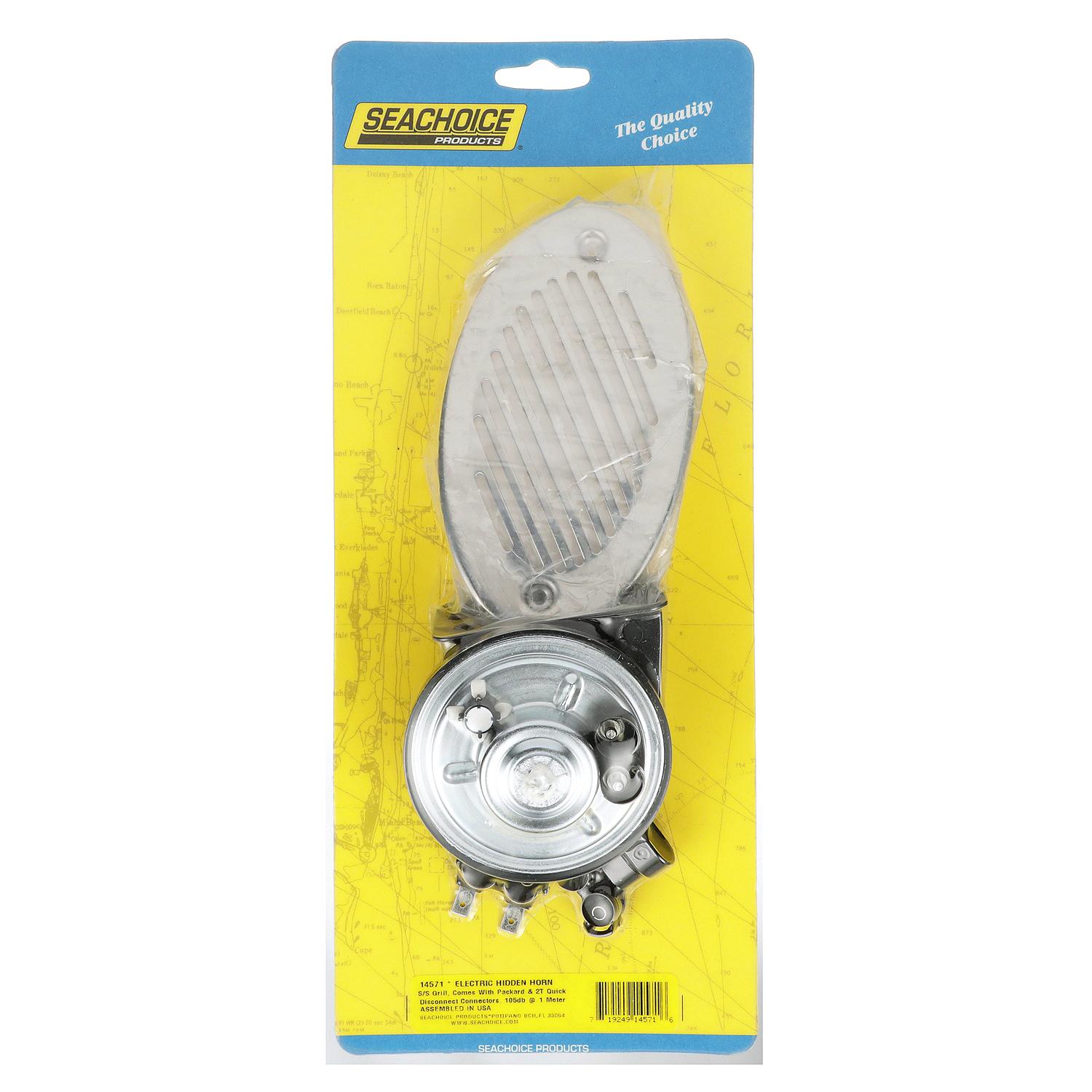 Hidden Boat Horn, ABYC & NMMA Standard, Stainless Steel Cover