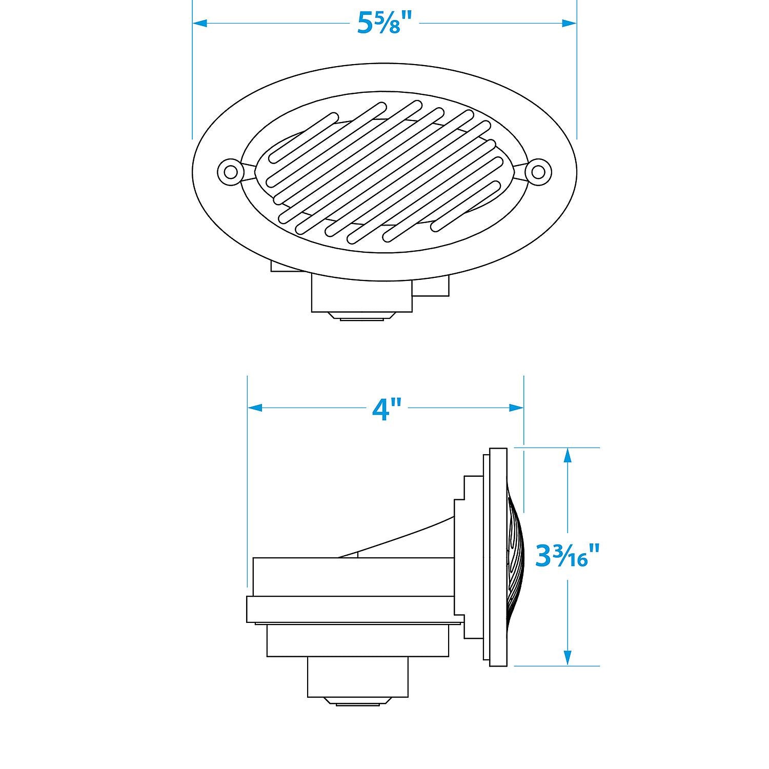 Hidden Boat Horn, ABYC & NMMA Standard, Stainless Steel Cover