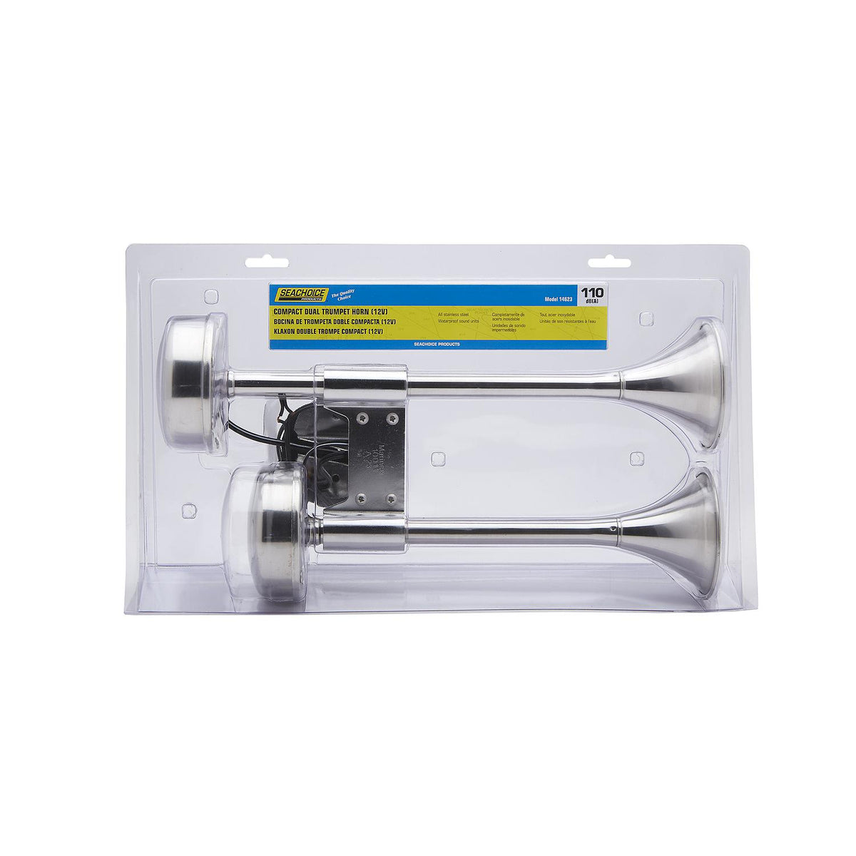 Compact Dual Trumpet Electric Horn