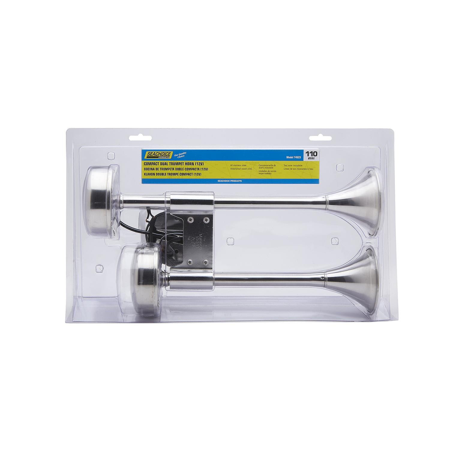 Compact Dual Trumpet Electric Horn
