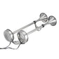 Dual Trumpet Electric Horn, Stainless Steel, 24V, 18-1/2in x 8in x 5in
