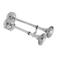 Dual Trumpet Electric Horn, Stainless Steel, 24V, 18-1/2in x 8in x 5in