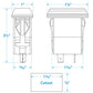 Dual USB Outlet, 12-24V