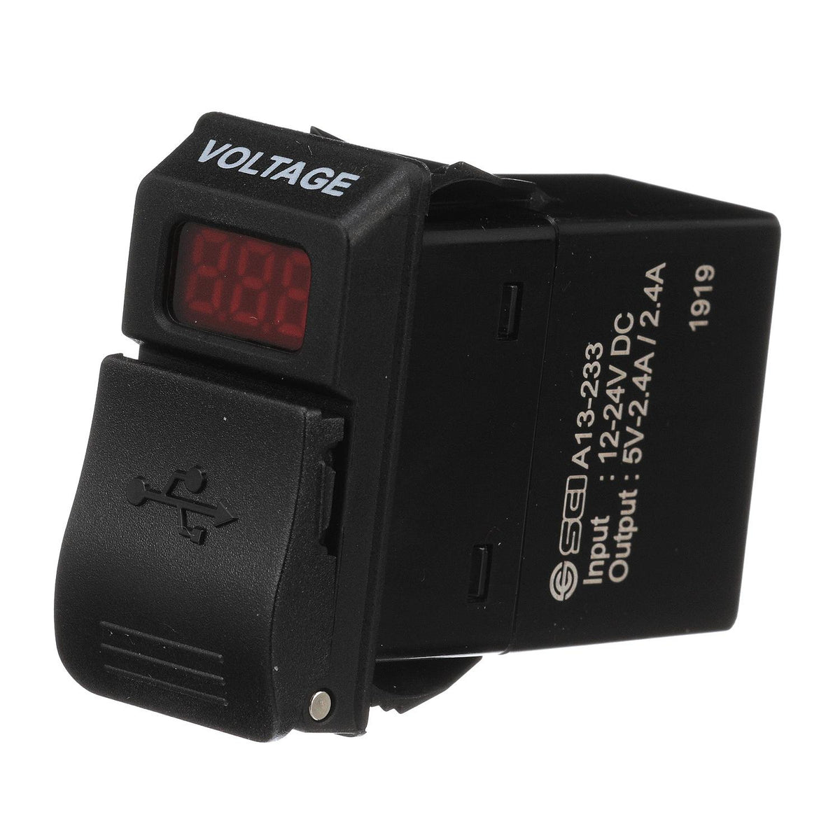 Dual USB Voltmeter, 12-24V