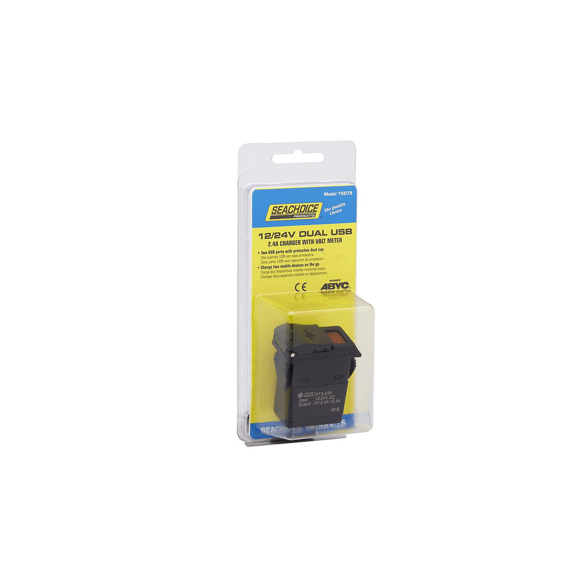 Dual USB Voltmeter, 12-24V