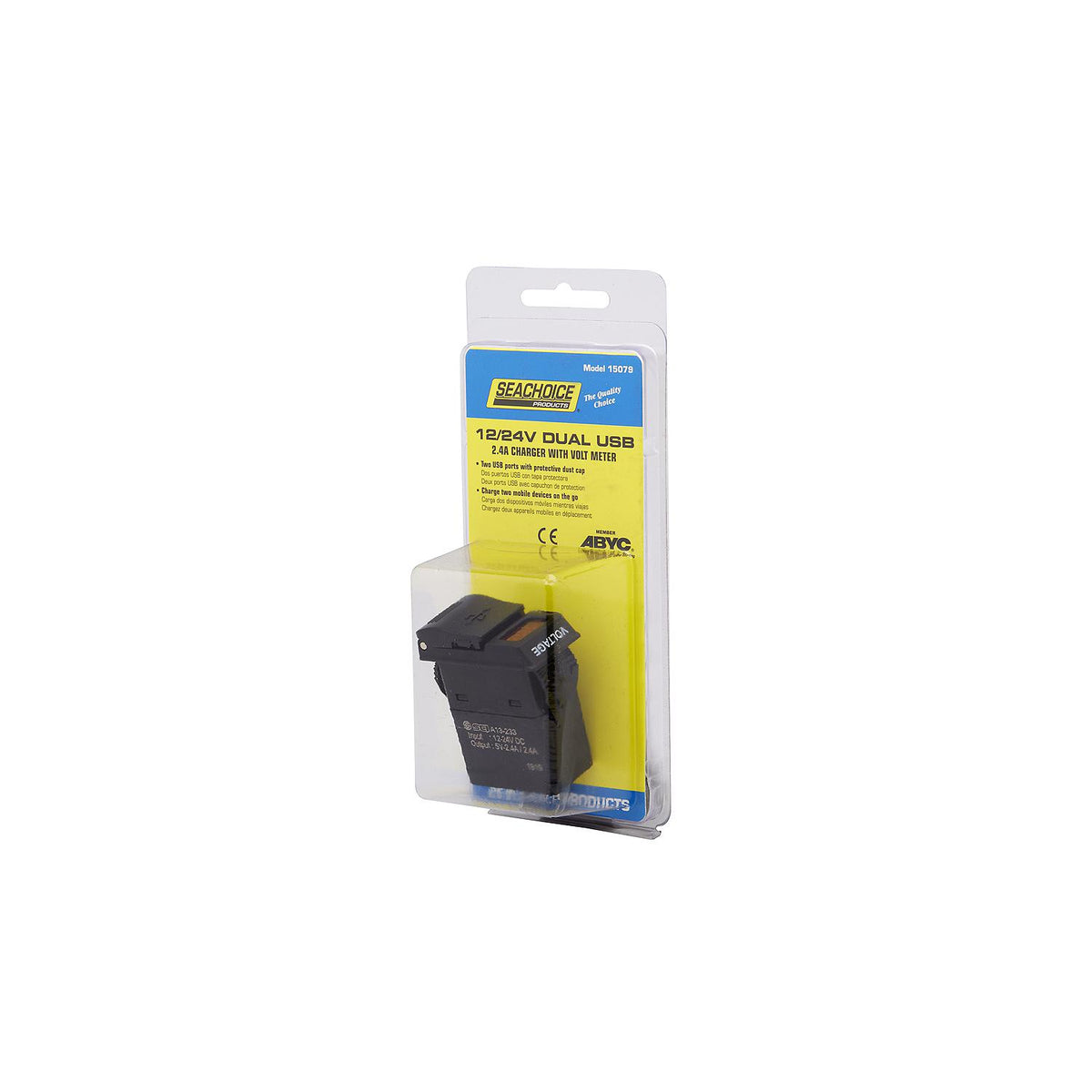 Dual USB Voltmeter, 12-24V