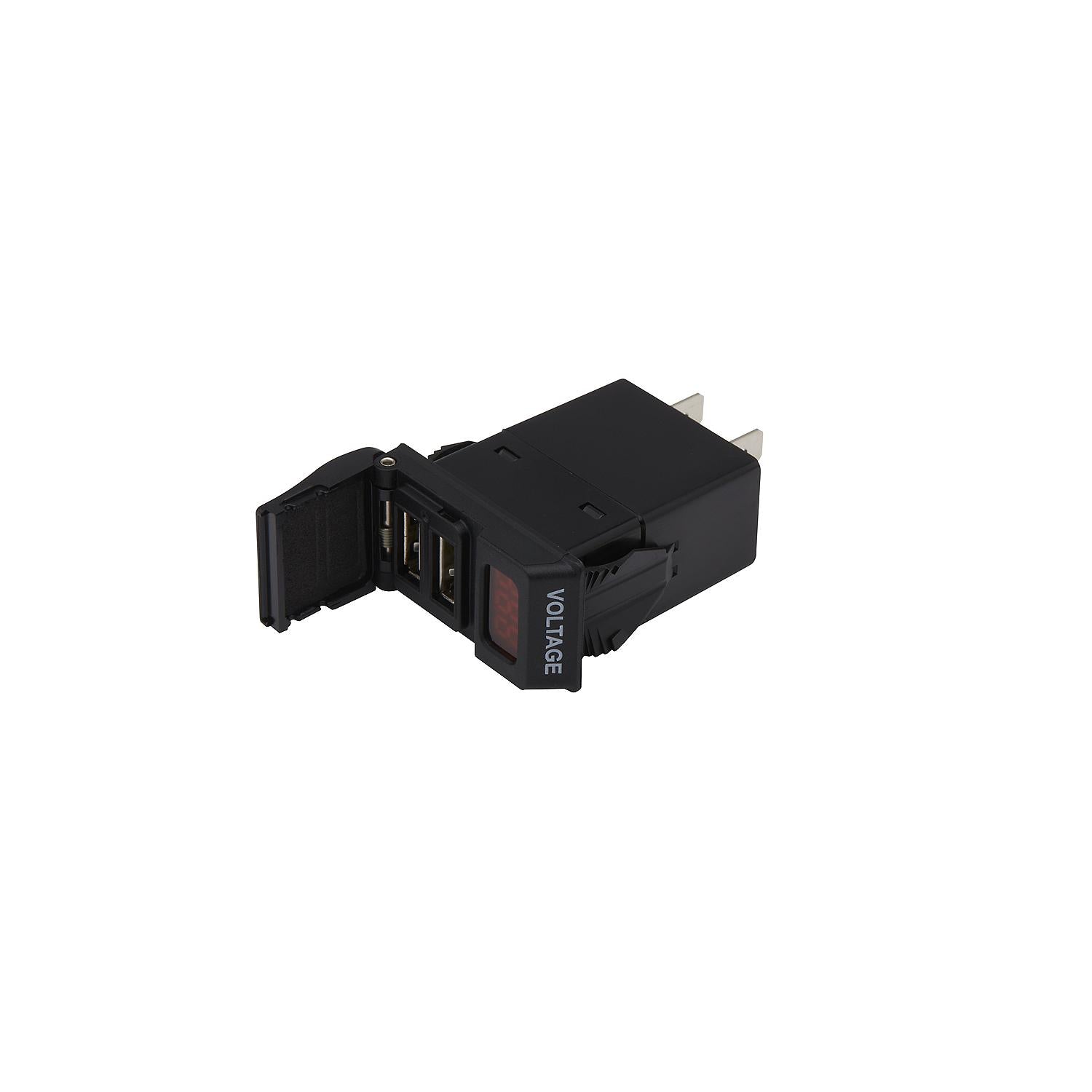 Dual USB Voltmeter, 12-24V