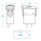 Dual USB Voltmeter, 12-24V