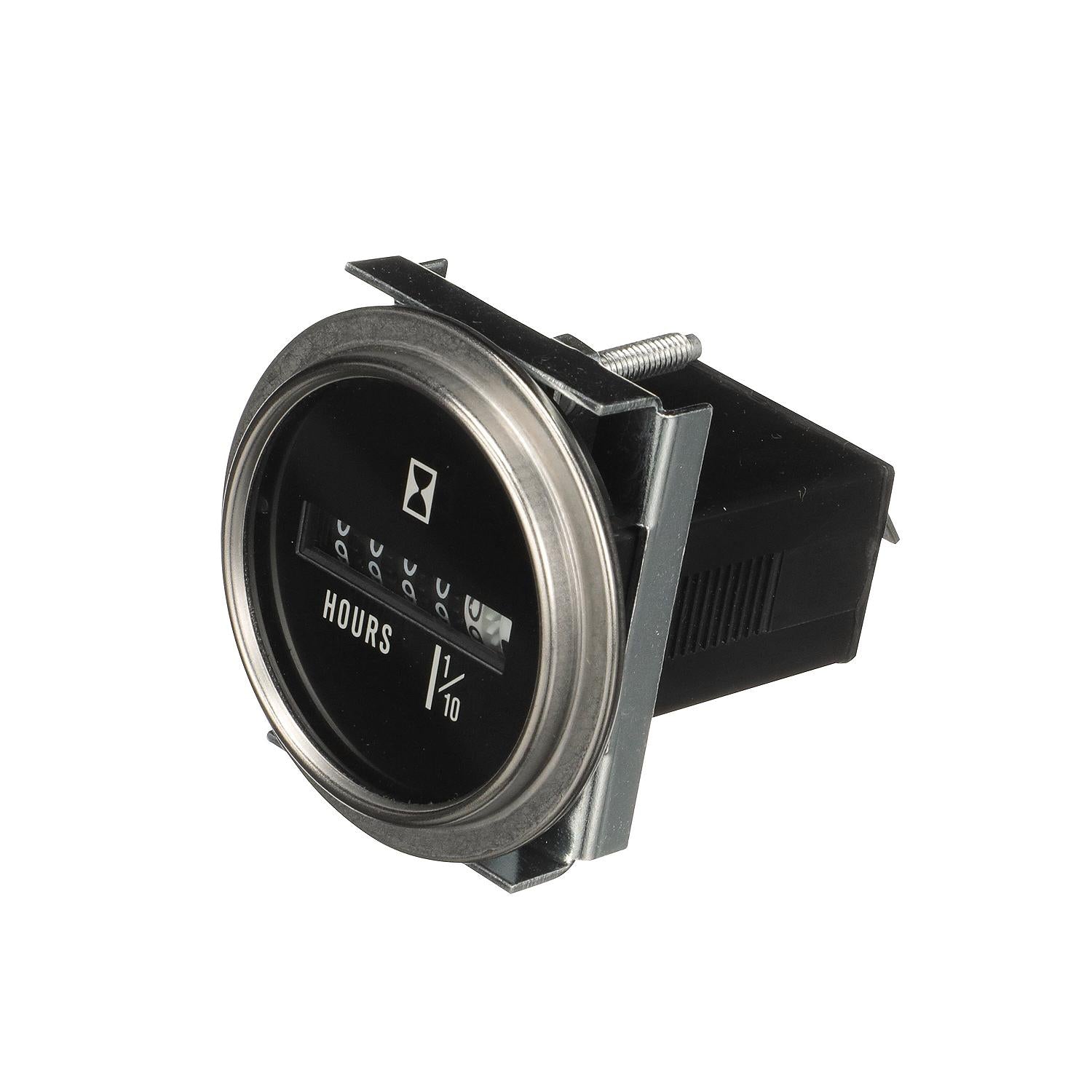 Hourmeter Gauge for Boats, Round, 2in, Stainless Steel Bezel