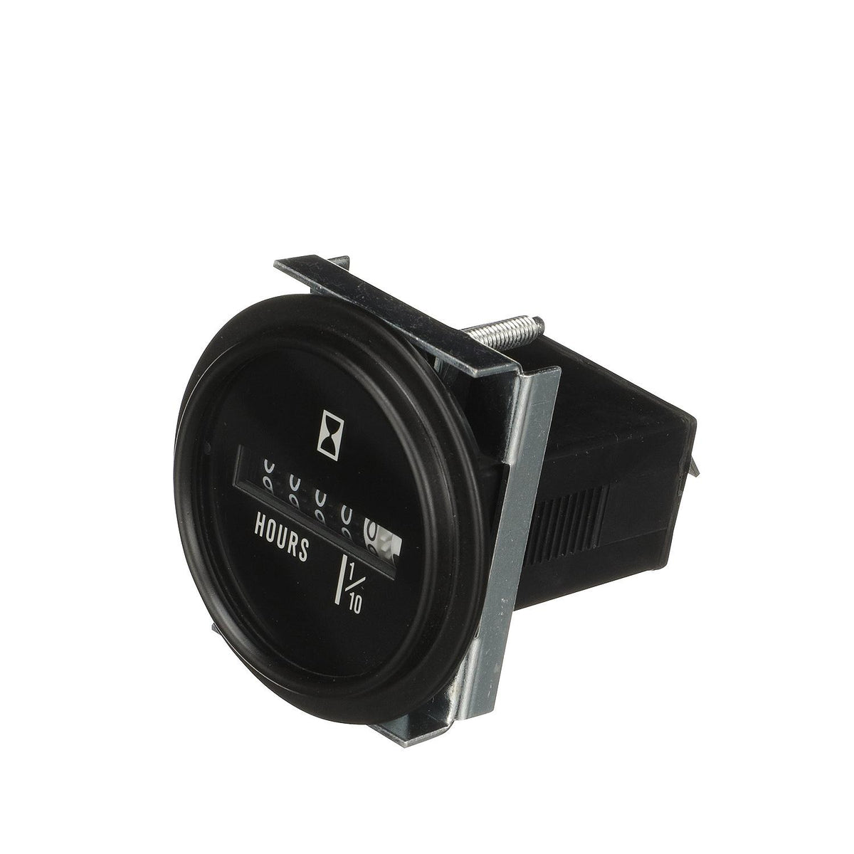 Hourmeter Gauge for Boats, Round, 2in, Black Bezel