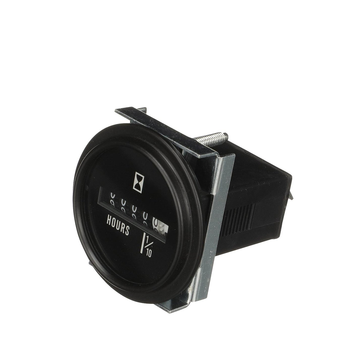 Hourmeter Gauge for Boats, Round, 2in, Black Bezel
