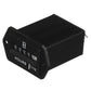 Hourmeter Gauge for Boats, Rectangular, Black