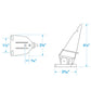 Universal Marine Speedometer Pitot Tube, White
