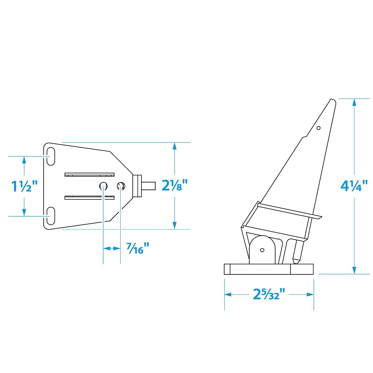 Universal Marine Speedometer Pitot Tube, White