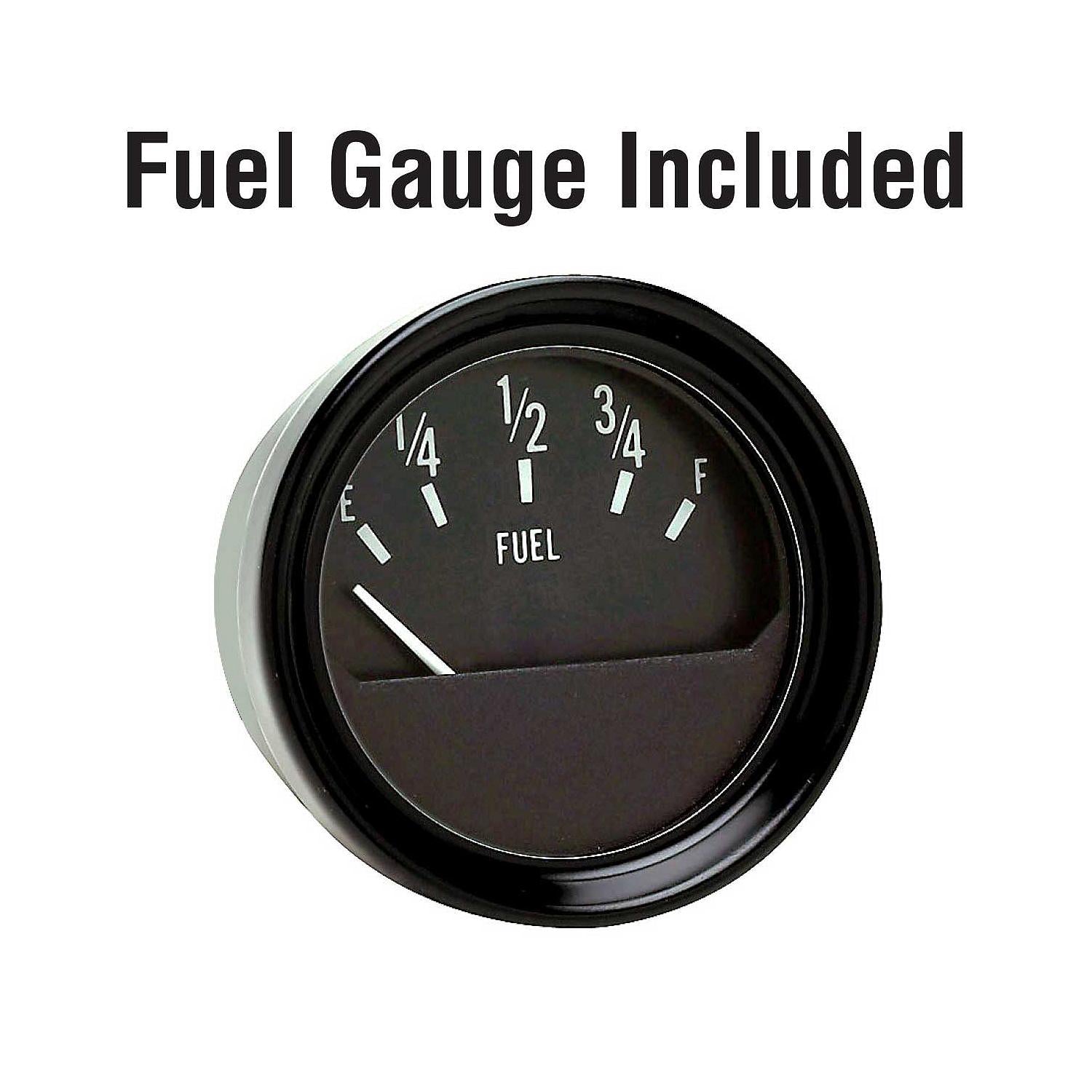 Boat Fuel Gauge Kit, Includes Gauge & Sender