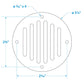 Round Stainless Steel Ventilator Cover, 3-1/4in